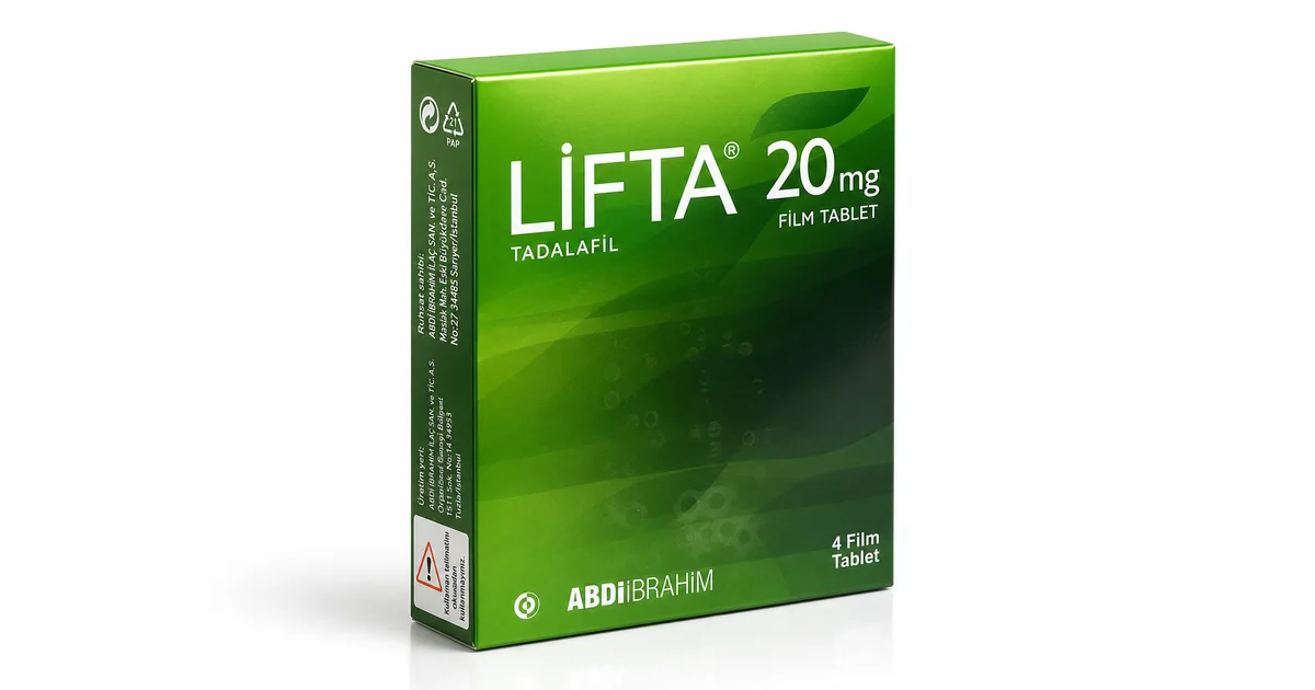 Lifta 20 mg (Tadalafil 20mg) ürün görseli